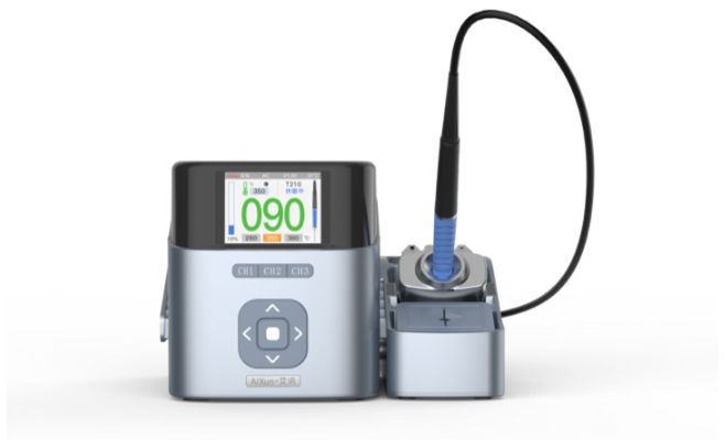 What is the difference between AiXun T420D soldering stations and T420 soldering stations?