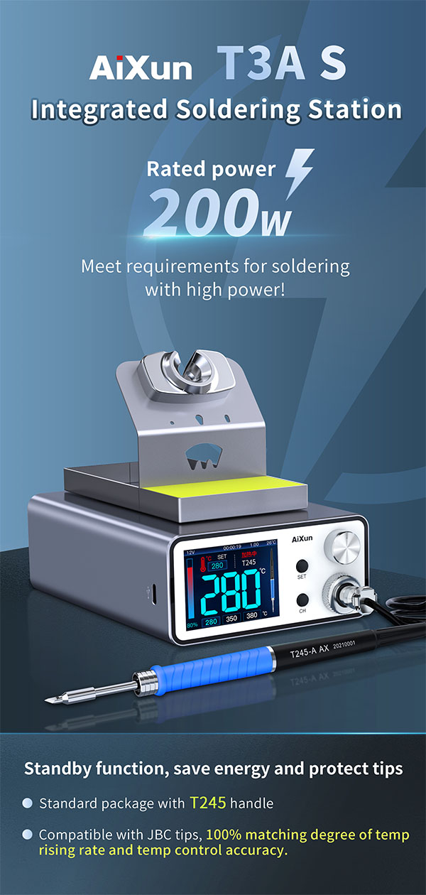 Aixun New Product Launch - T3AS All-in-One 200W Soldering Station_AiXun