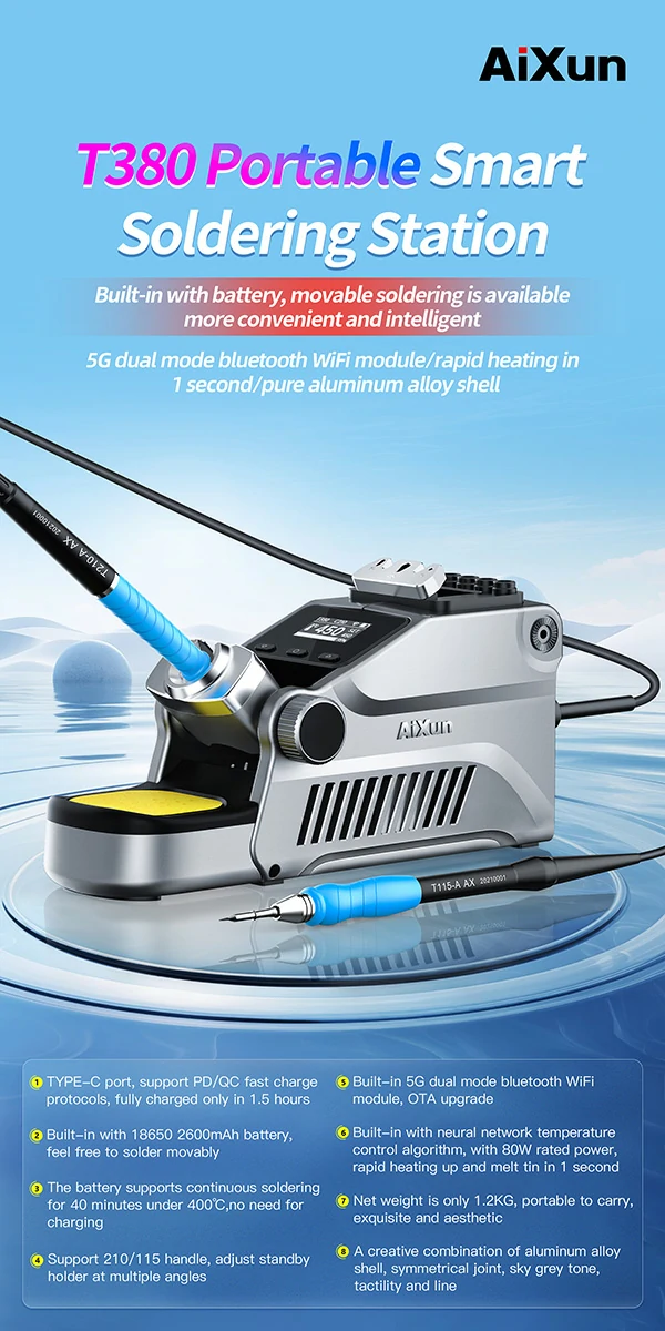 aixun t380 portable soldering station