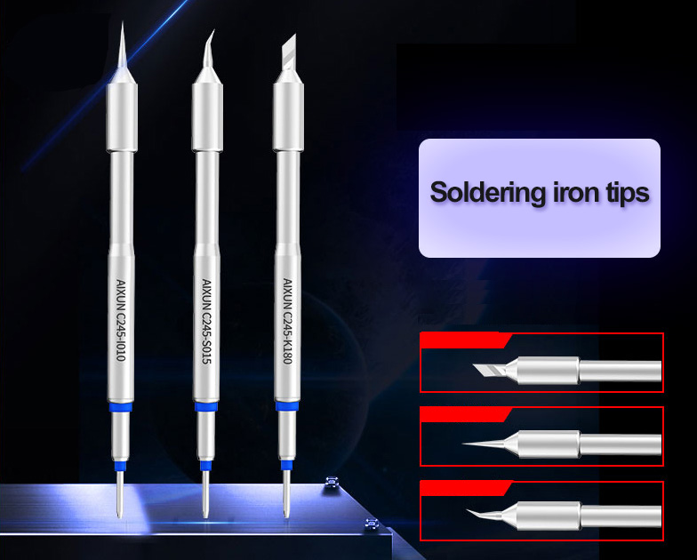  What types of soldering iron tips are available?