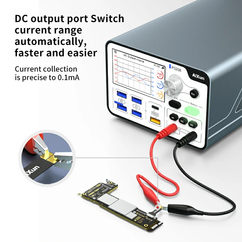 P3208 320W Smart Regulated Power Supply 32V/8A One Key Boot Power Box 5