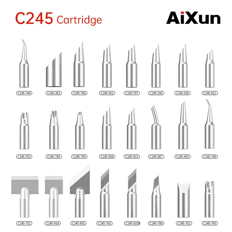 C245 Customized Soldering Iron Tips Cartridge Replacement Tip for Soldering Rework