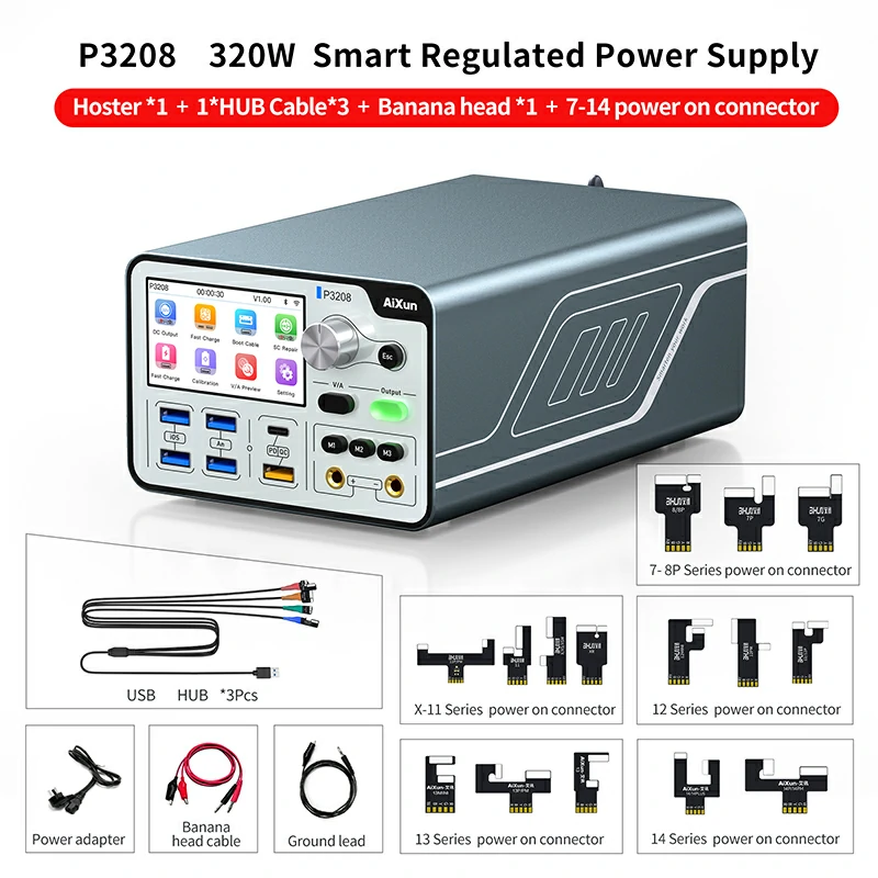 P3208 320W Smart Regulated Power Supply 32V/8A One Key Boot Power Box 11