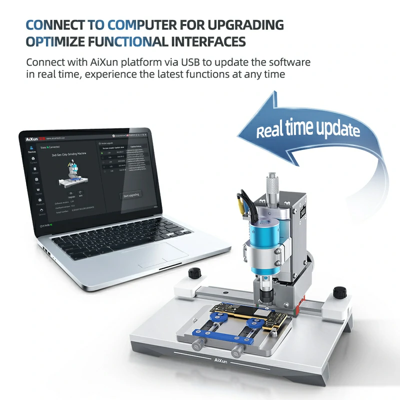 2nd Gen Chip Grinding Machine For Touch IC Chip NAND CPU Polish 7