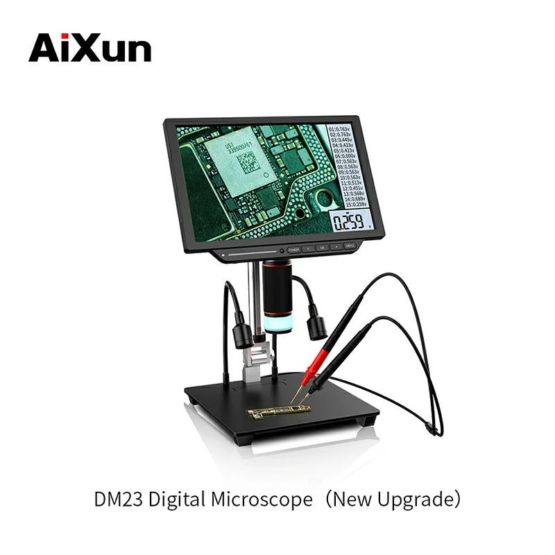 DM23 Digital Microscope 10-Inch Electronic Microscope With Multimeter